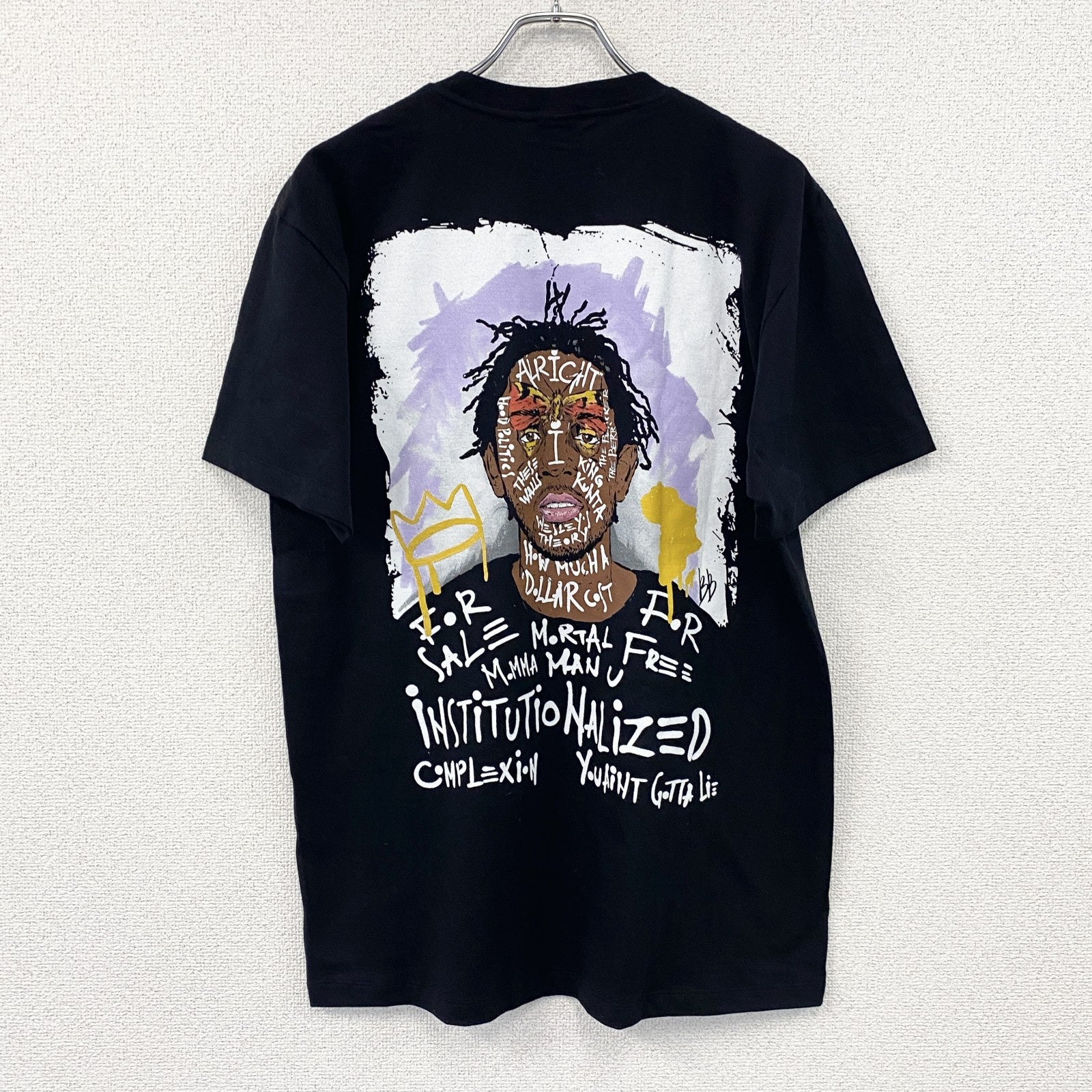 ROCK Yeah　ケンドリック・ラマー　半袖プリントラップTシャツ　黒　ブラック　Lサイズ
