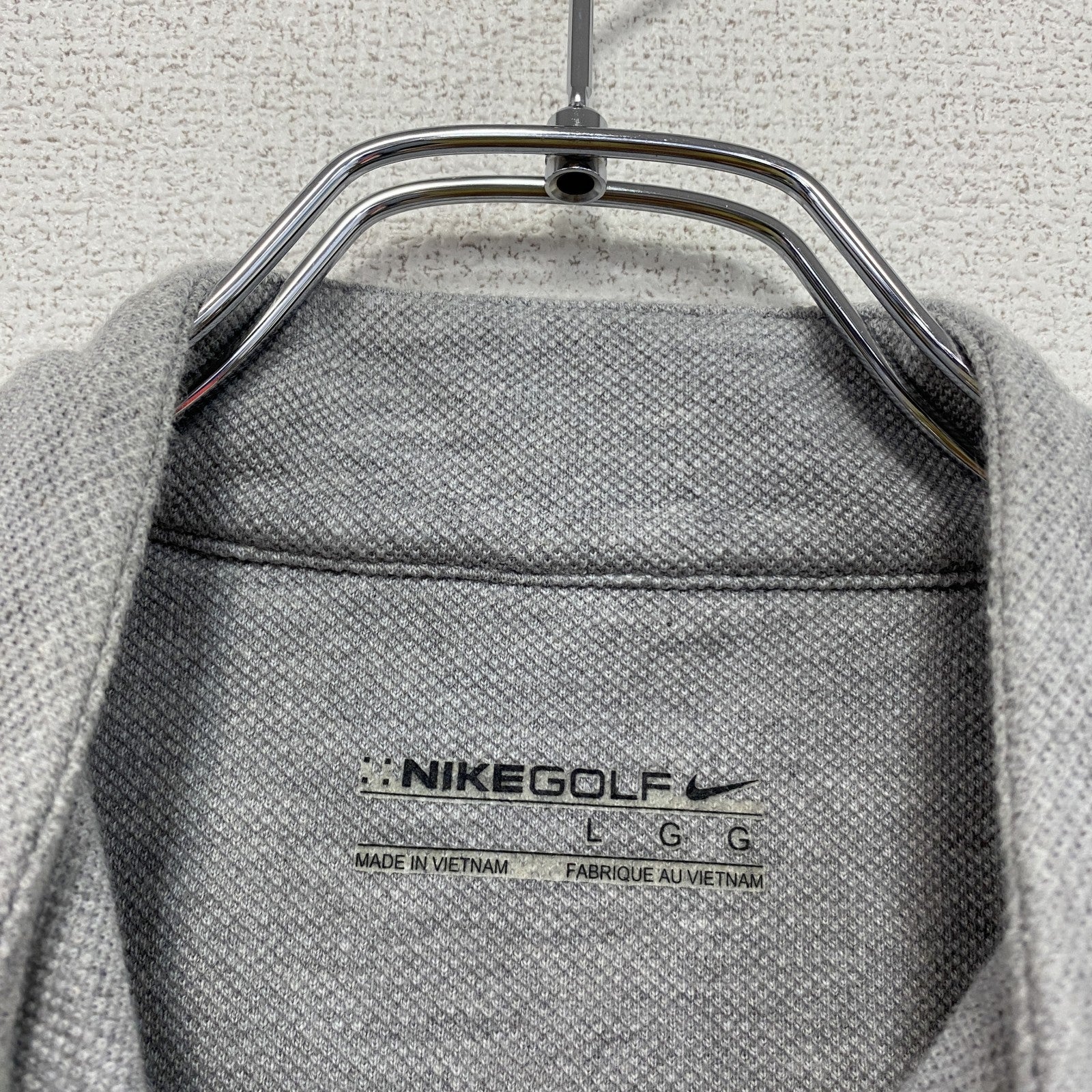 NIKE GOLF　ナイキゴルフ　ハーフジップスウェット/トレーナー　スウッシュ　グレー　Lサイズ