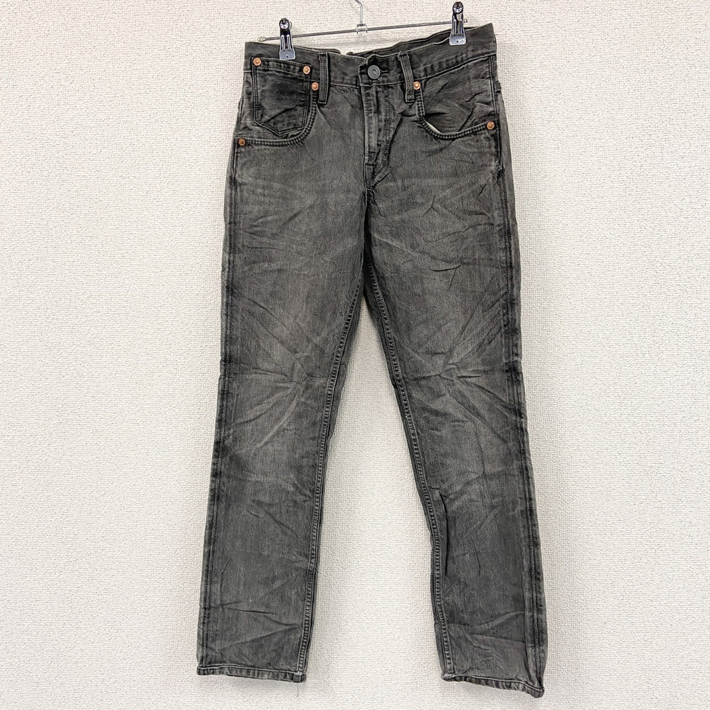 Levi’s　リーバイス　511　ブラックデニムパンツ/ジーンズ　ジップフライ　縦落ち　黒　ブラック　W30サイズ