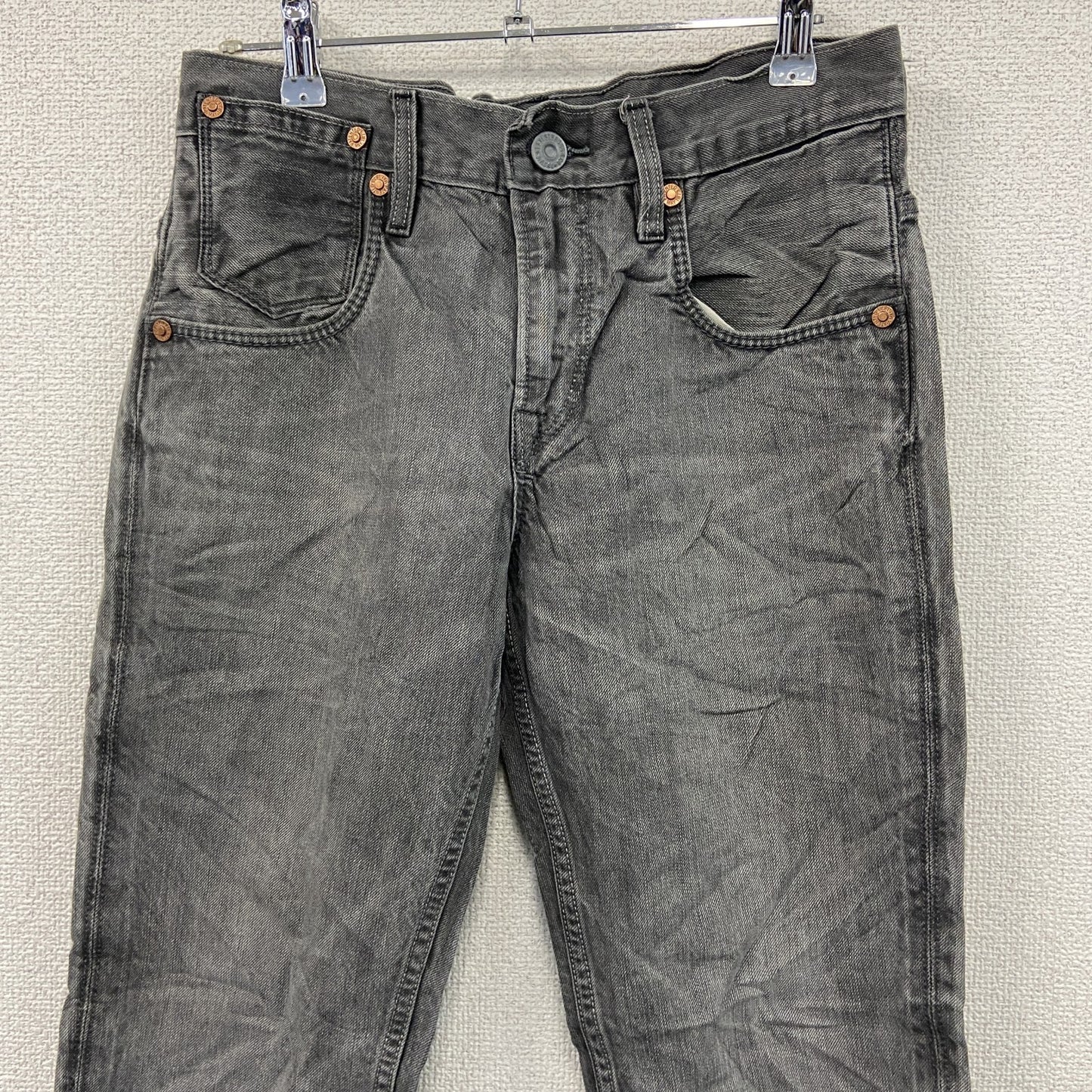 Levi’s　リーバイス　511　ブラックデニムパンツ/ジーンズ　ジップフライ　縦落ち　黒　ブラック　W30サイズ