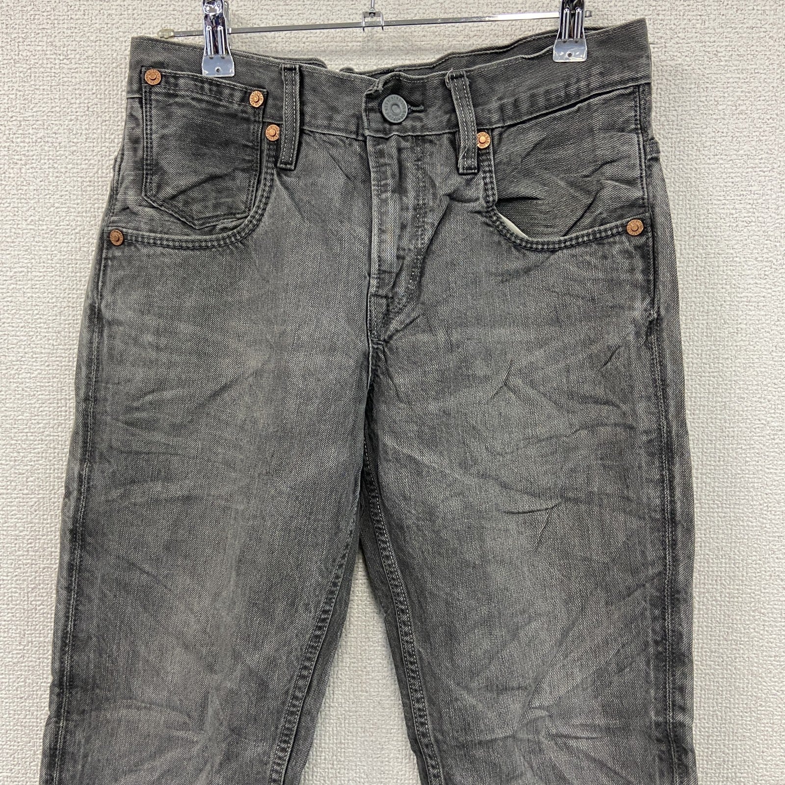 Levi’s　リーバイス　511　ブラックデニムパンツ/ジーンズ　ジップフライ　縦落ち　黒　ブラック　W30サイズ