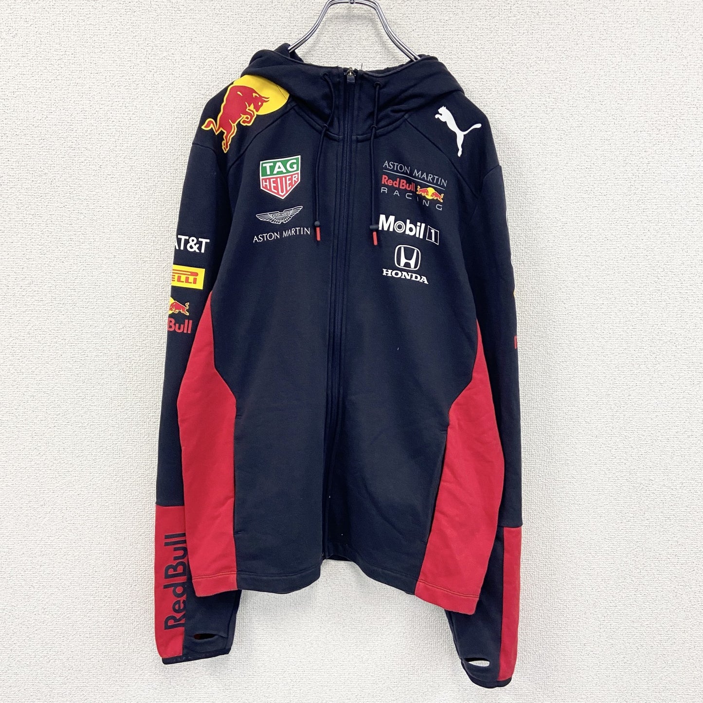 PUMA　プーマ　レッドブル　フルジップスウェットパーカー/フーディー　レーシング　紺　ネイビー　Mサイズ