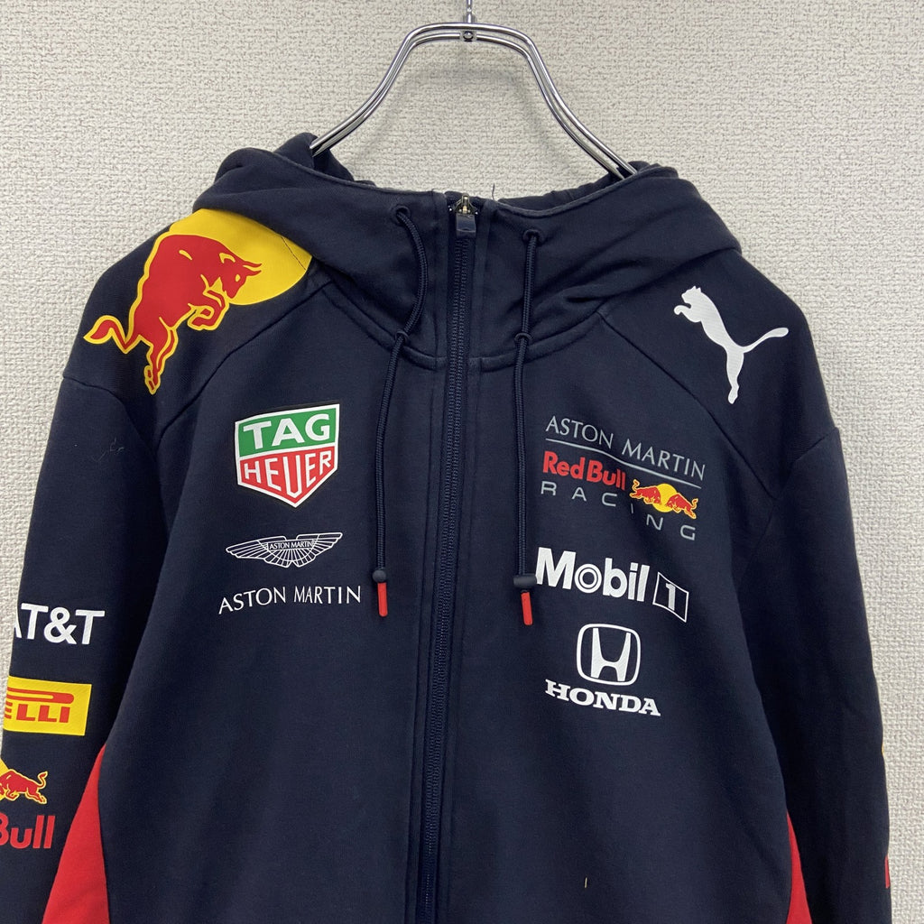 PUMA　プーマ　レッドブル　フルジップスウェットパーカー/フーディー　レーシング　紺　ネイビー　Mサイズ