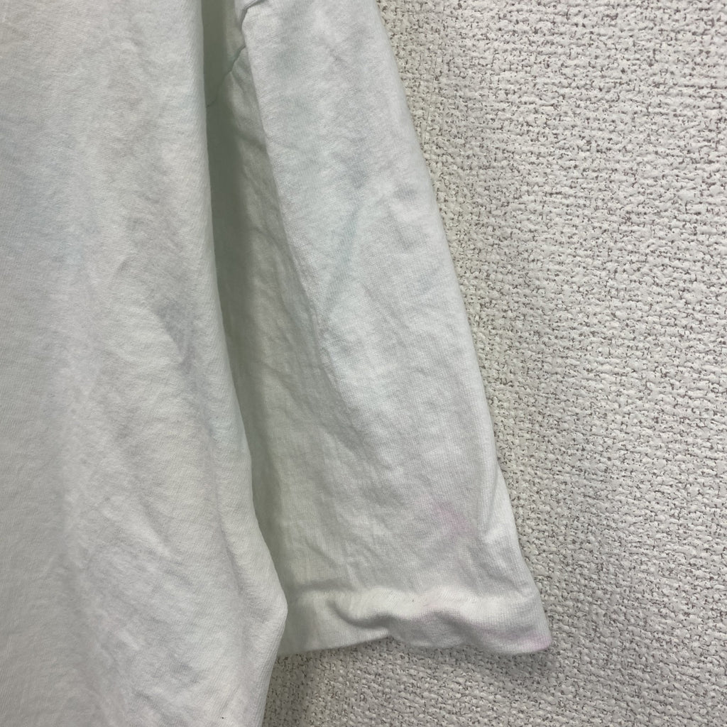 90s　anvil アンヴィル　半袖プリントTシャツ　シングルステッチ　白　ホワイト　2XLサイズ