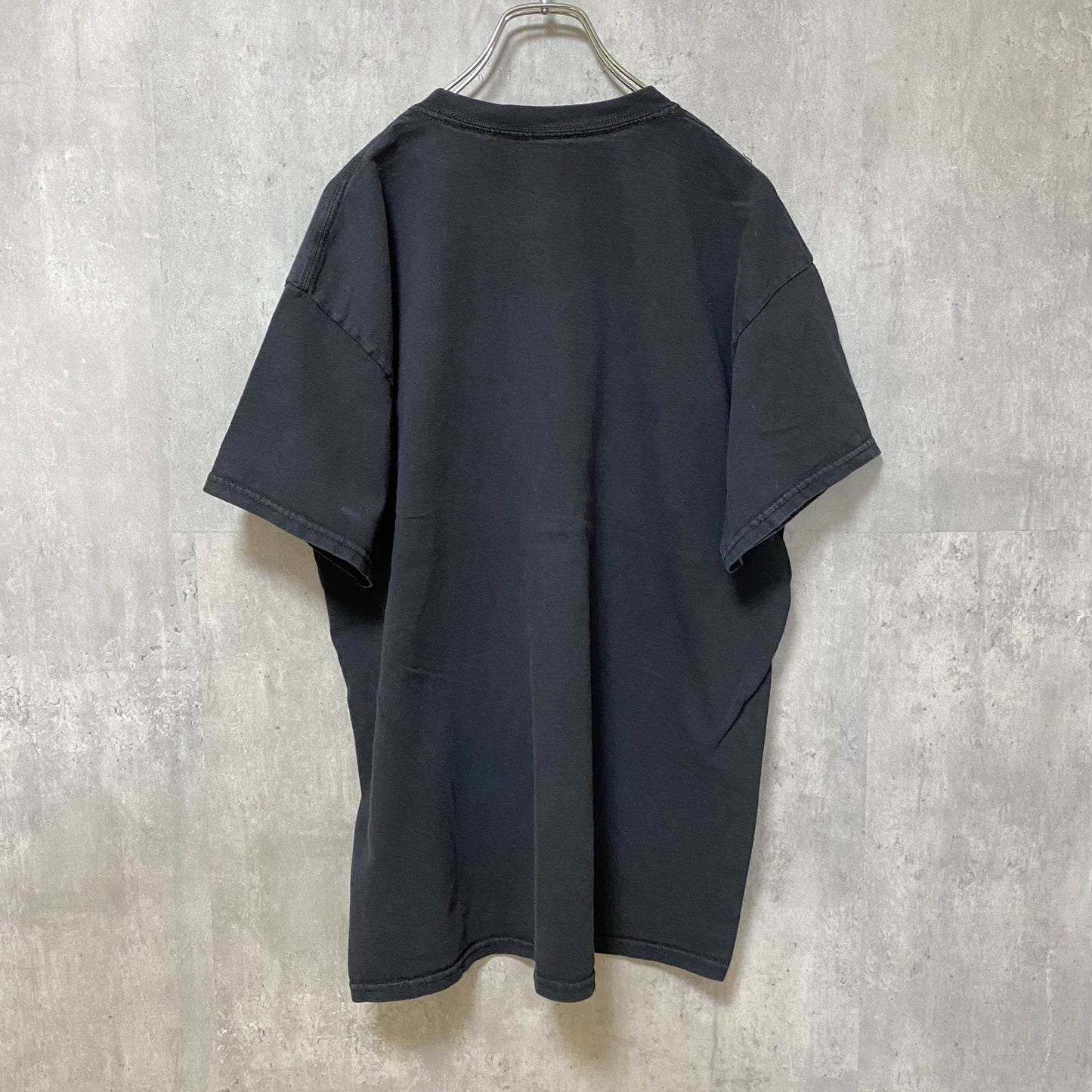 古着 used　RED LION FOOTBALL　アメフト　半袖プリントTシャツ　スポーツ　黒　ブラック　レトロ