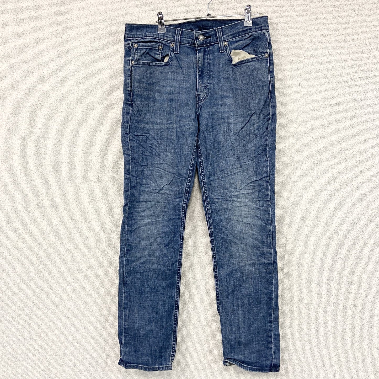 Levi’s　リーバイス　514　デニムパンツ/ジーンズ　ジップフライ　縦落ち　インディゴ　W32サイズ
