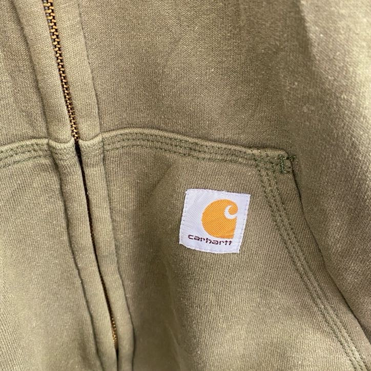 Carhartt　カーハート　フルジップスウェットパーカー/フーディー　カーキ　3XLサイズ