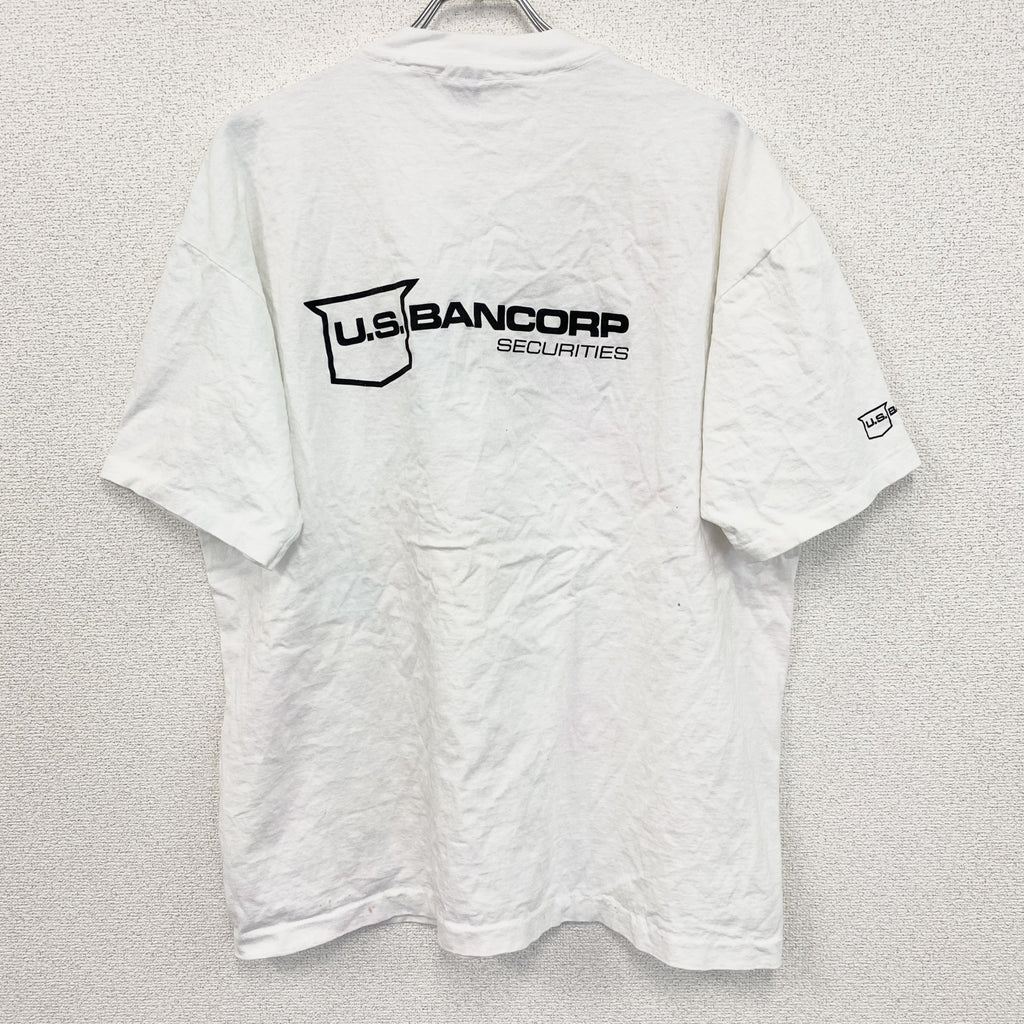90s　anvil アンヴィル　半袖プリントTシャツ　シングルステッチ　白　ホワイト　2XLサイズ