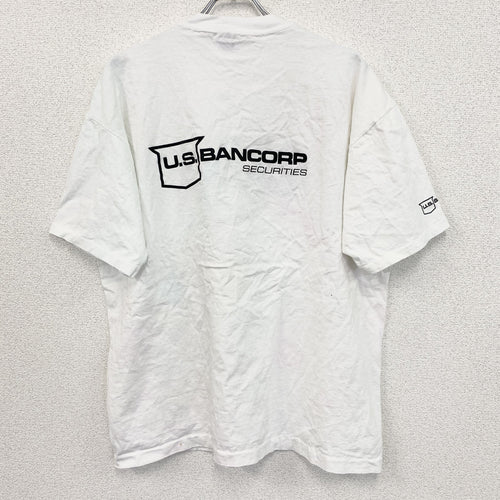 90s　anvil アンヴィル　半袖プリントTシャツ　シングルステッチ　白　ホワイト　2XLサイズ