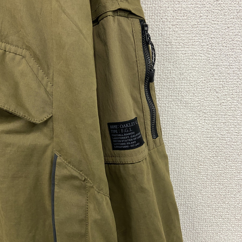 OAKLEY　オークリー　FGL CPN STROKE ANORAK 2.7　アノラックパーカー　カーキ　Lサイズ