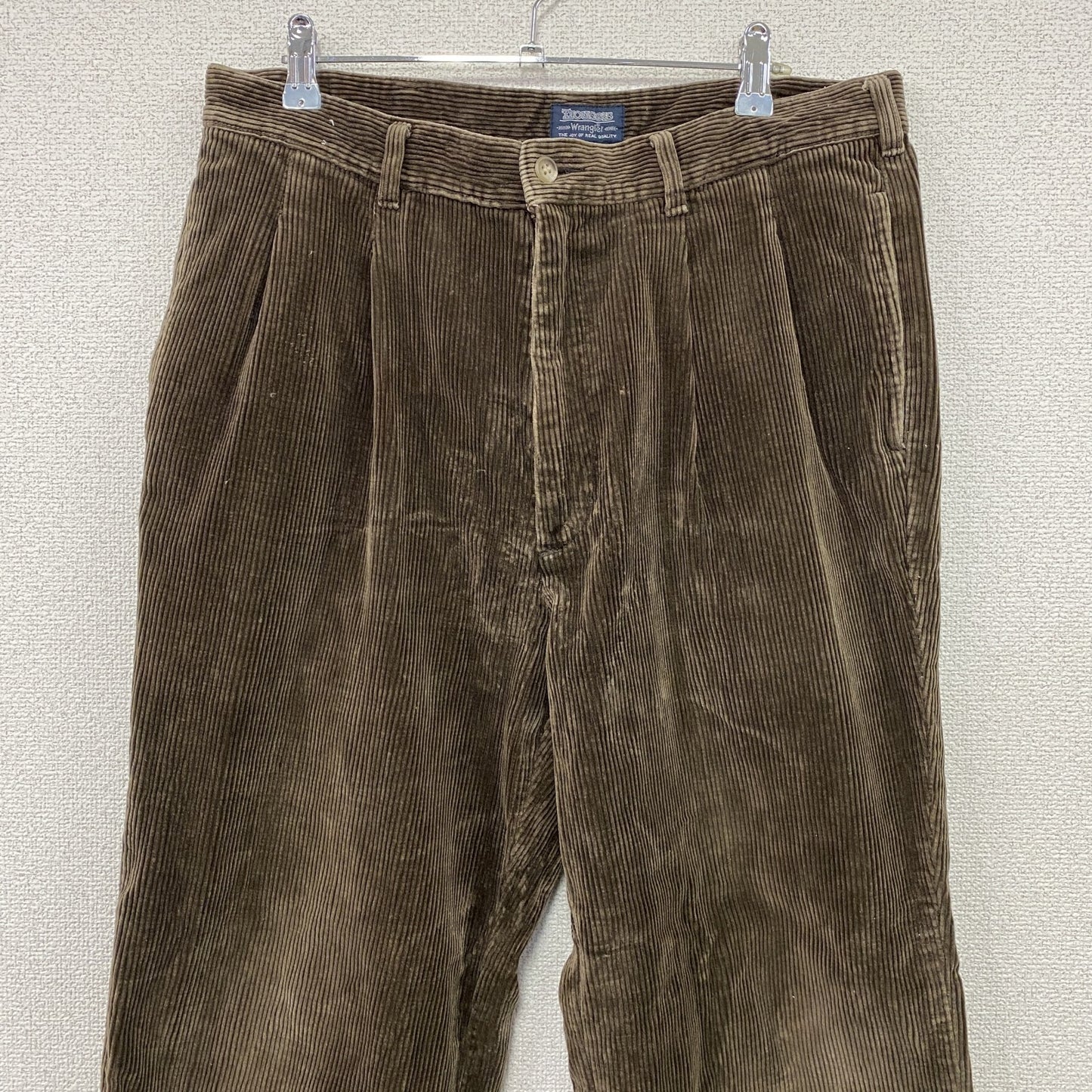 ～90s　Wrangler　ラングラー　コーデュロイパンツ　トラウザーパンツ　茶色　ブラウン　35サイズ