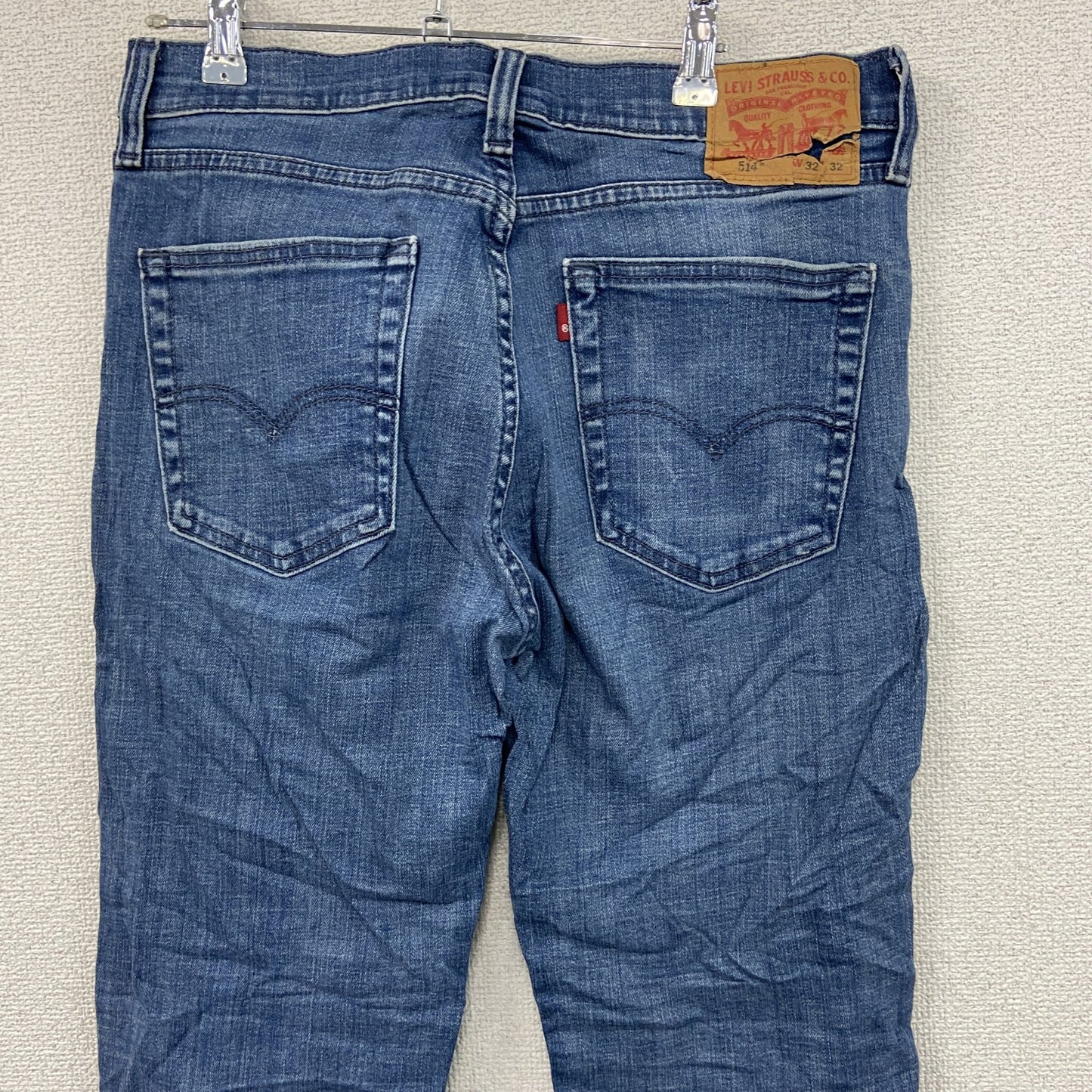 Levi’s　リーバイス　514　デニムパンツ/ジーンズ　ジップフライ　縦落ち　インディゴ　W32サイズ