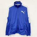 PUMA　プーマ　フルジップトラックジャケット　ロゴプリント　青　Lサイズ