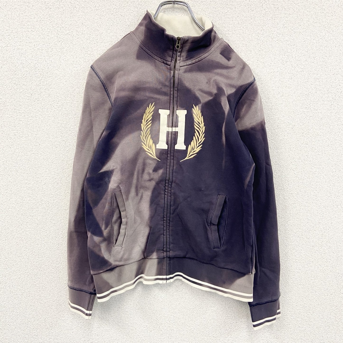 TOMMY HILFIGER　トミーヒルフィガー　フルジップスウェットジャケット　紫　パープル　Sサイズ