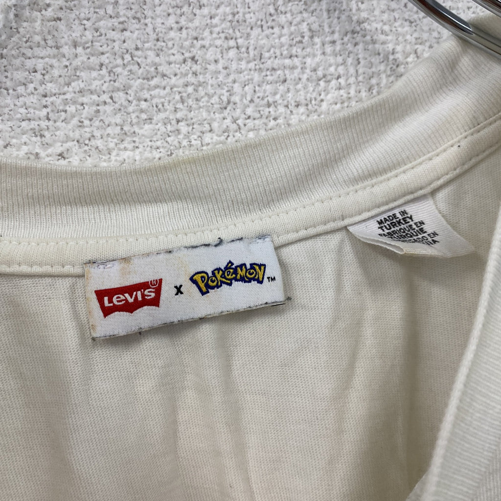 Levi’s　リーバイス　Pokemon　ポケモン　ピカチュウ　ポケットモンスター　半袖プリントキャラクターTシャツ　白　ホワイト