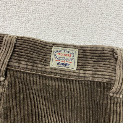 ～90s　Wrangler　ラングラー　コーデュロイパンツ　トラウザーパンツ　茶色　ブラウン　35サイズ