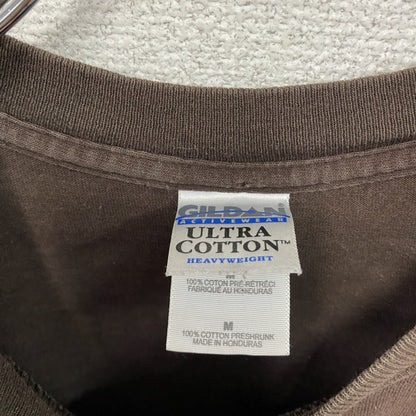 GILDAN　ギルダン　半袖Tシャツ　茶色　ブラウン　Mサイズ　