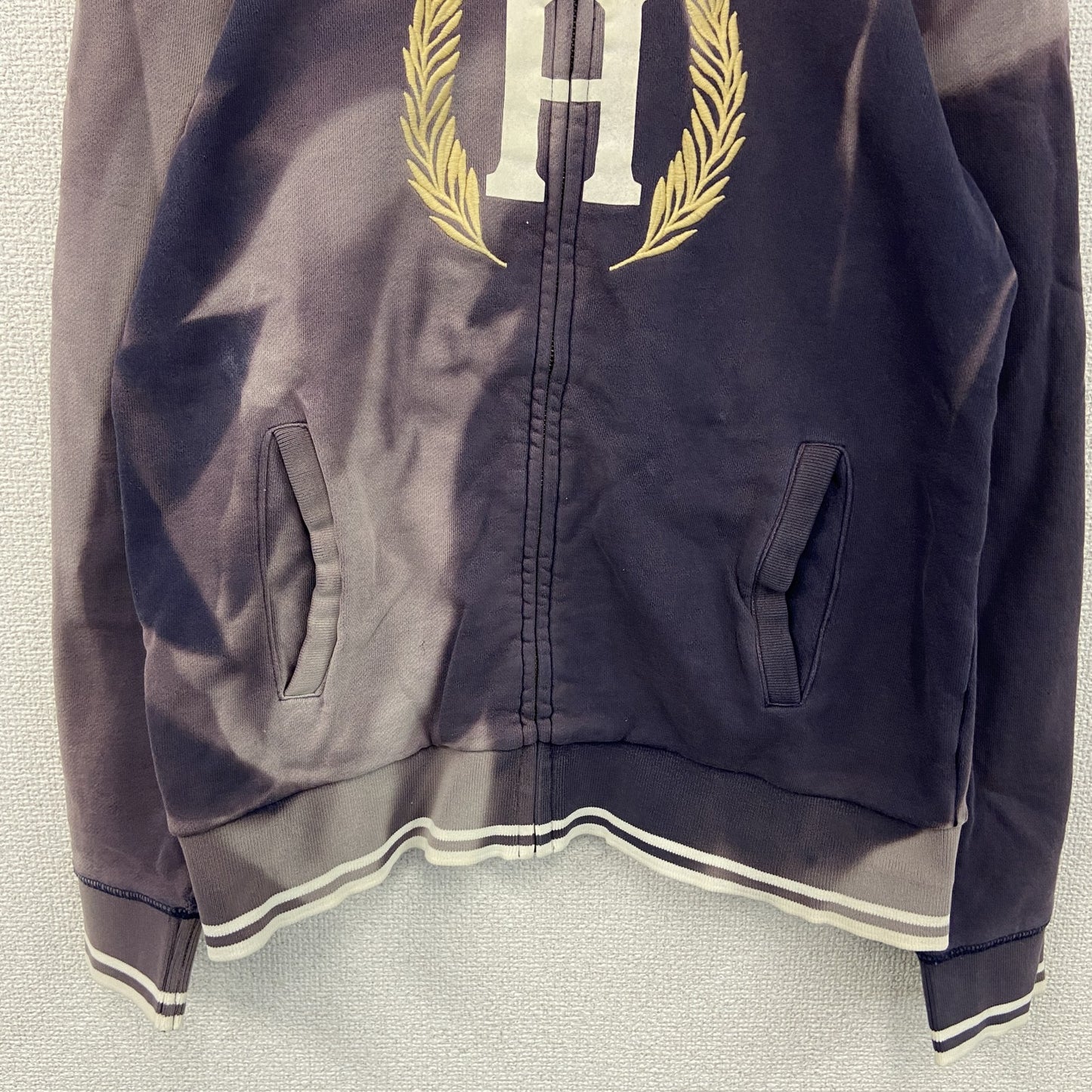 TOMMY HILFIGER　トミーヒルフィガー　フルジップスウェットジャケット　紫　パープル　Sサイズ