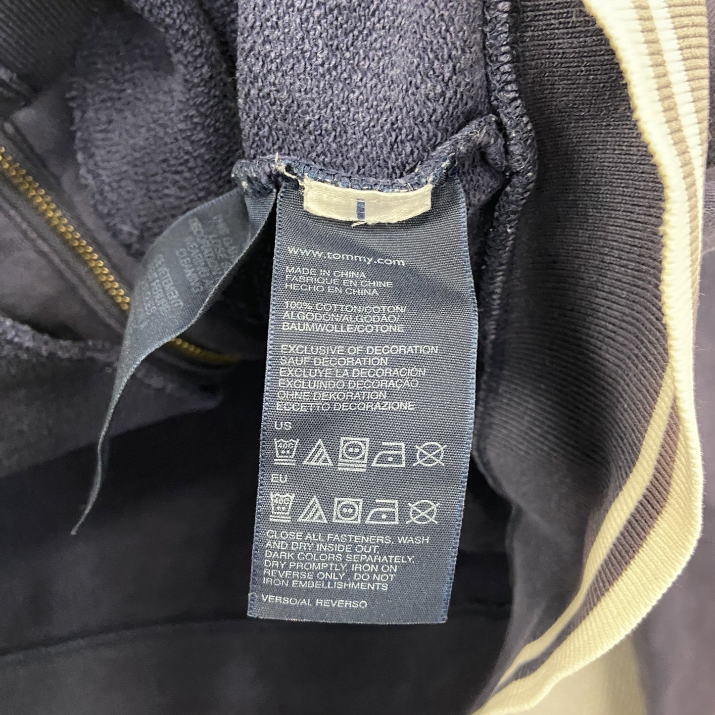 TOMMY HILFIGER　トミーヒルフィガー　フルジップスウェットジャケット　紫　パープル　Sサイズ