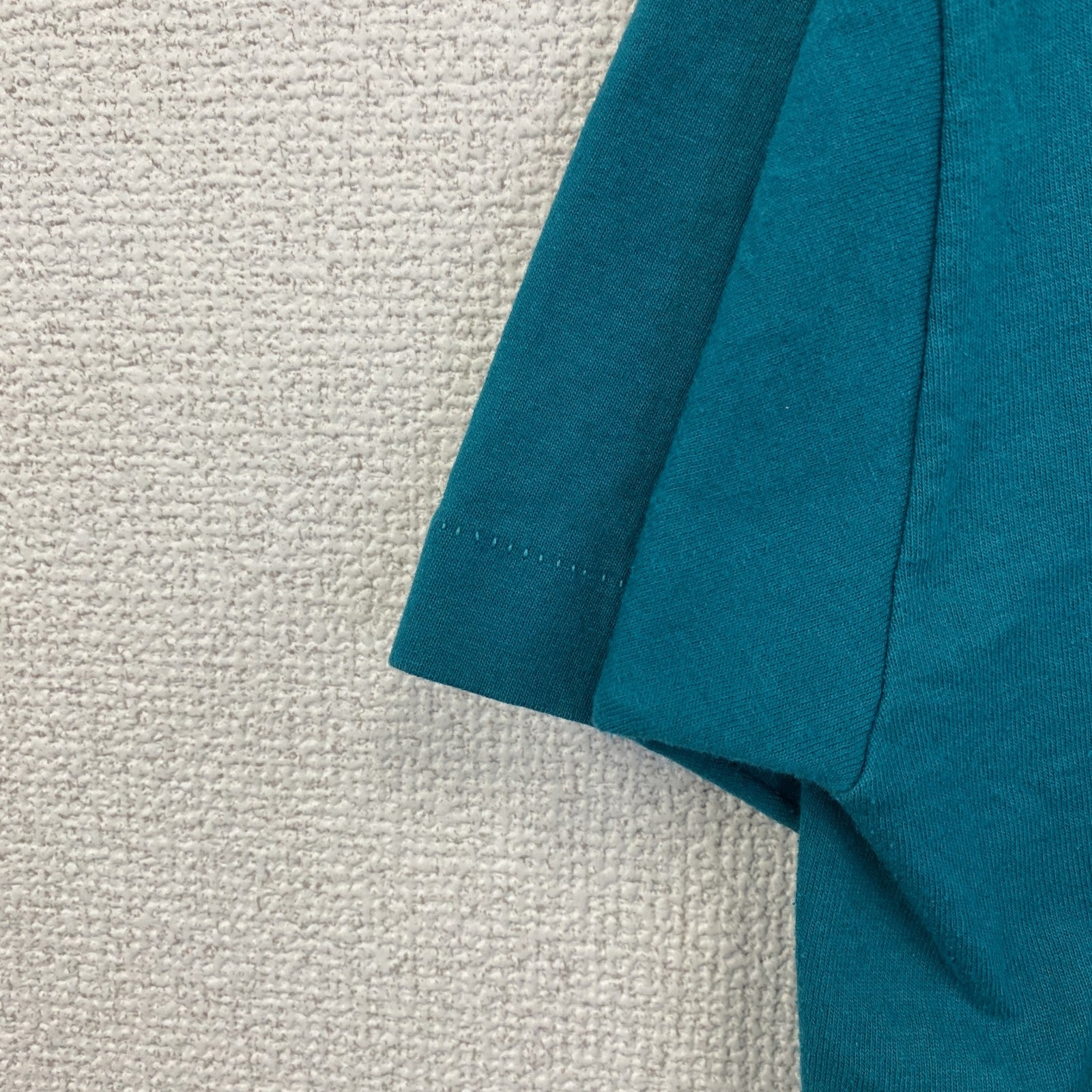 90s　FRUIT OF THE LOOM　フルーツオブザ ルーム　半袖プリントTシャツ　ミントグリーン　Lサイズ