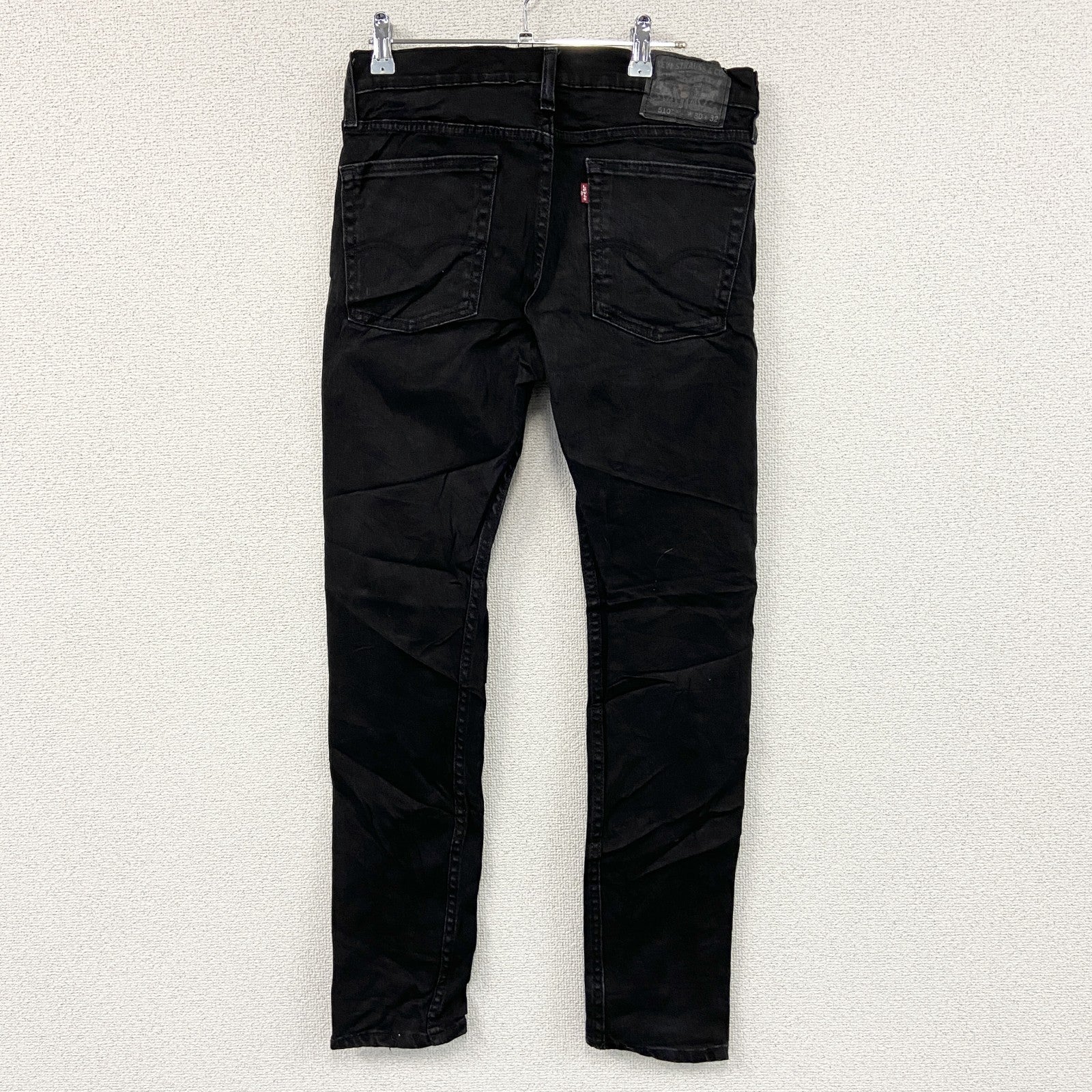 Levi’s　リーバイス　510　スキニーブラックデニムパンツ/ジーンズ　ジップフライ　黒　ブラック　W30サイズ