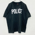 ROTHCO　半袖プリントTシャツ　POLICE　黒　ブラック　2XLサイズ