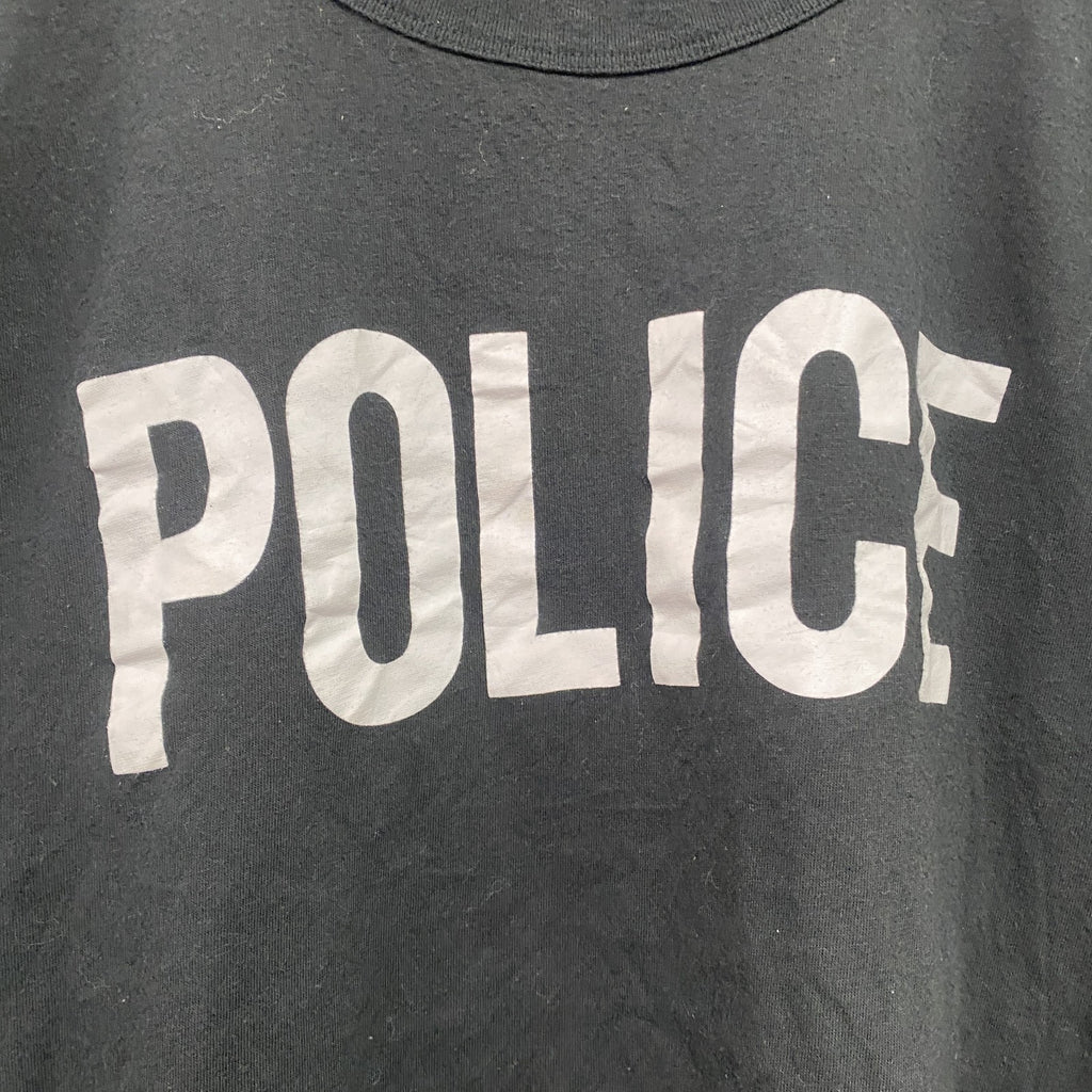 ROTHCO　半袖プリントTシャツ　POLICE　黒　ブラック　2XLサイズ