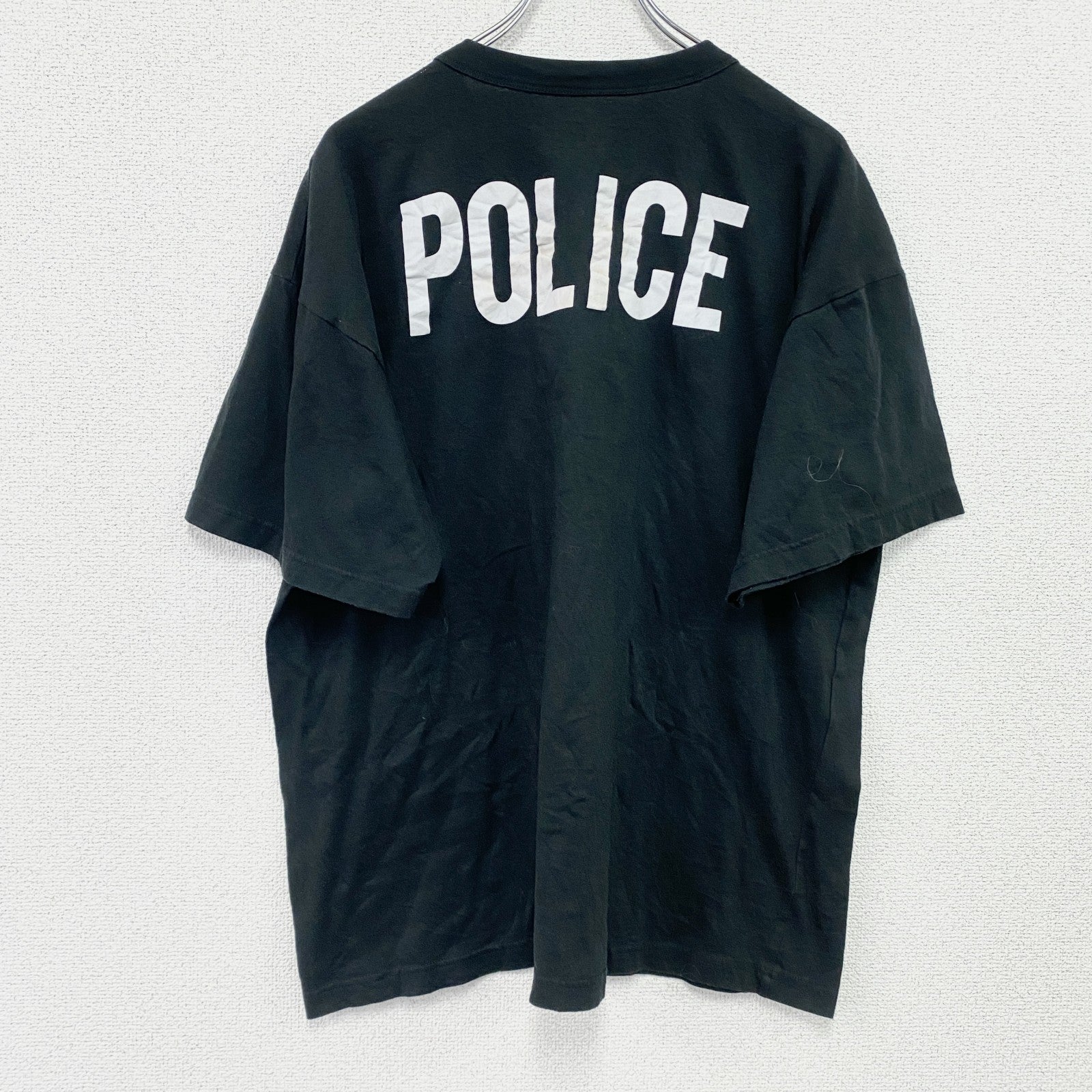 ROTHCO　半袖プリントTシャツ　POLICE　黒　ブラック　2XLサイズ