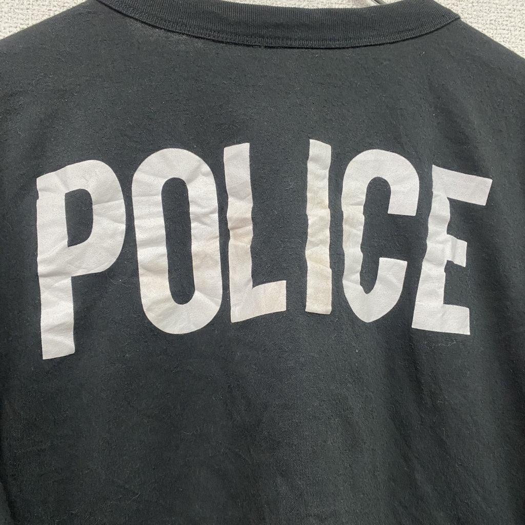 ROTHCO　半袖プリントTシャツ　POLICE　黒　ブラック　2XLサイズ