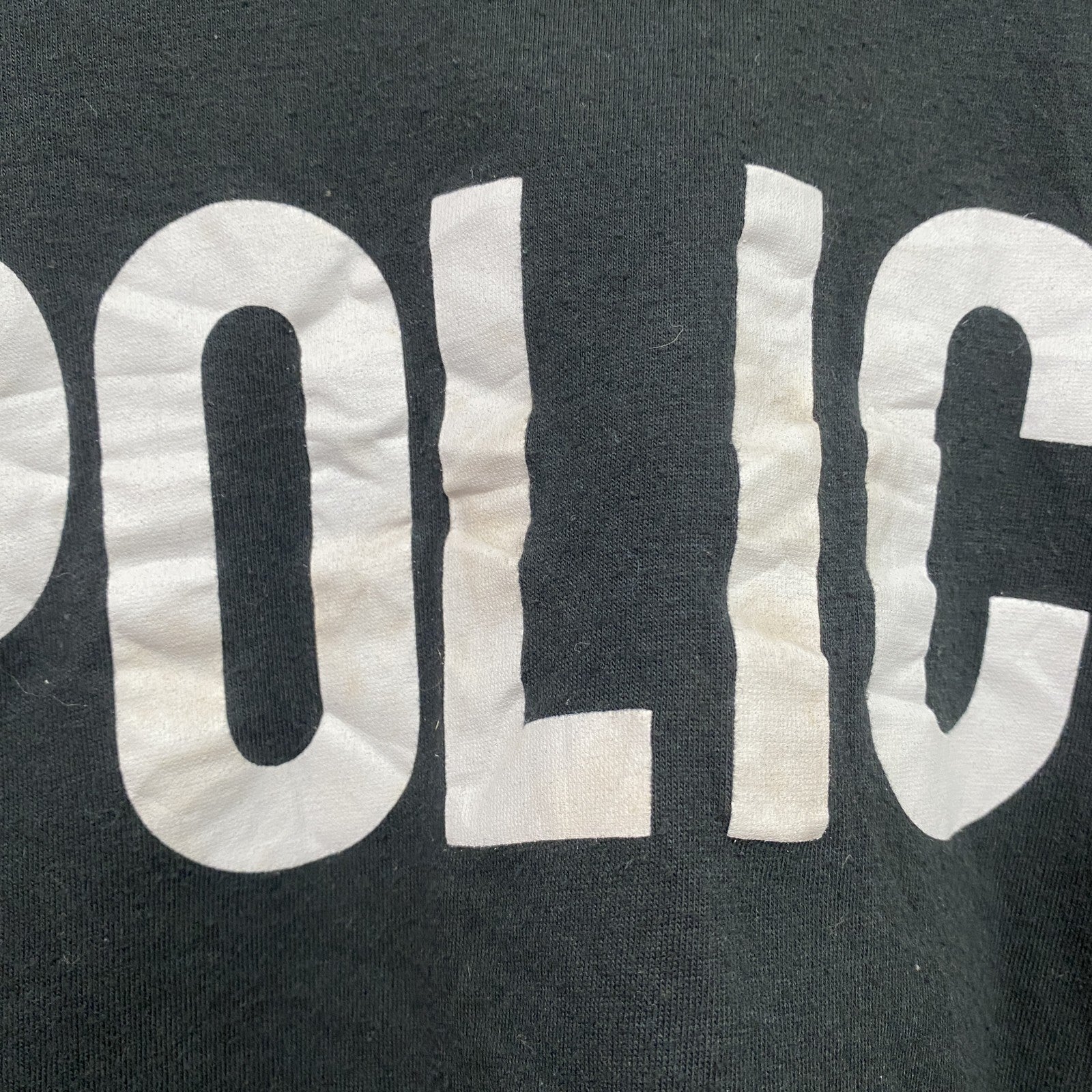 ROTHCO　半袖プリントTシャツ　POLICE　黒　ブラック　2XLサイズ