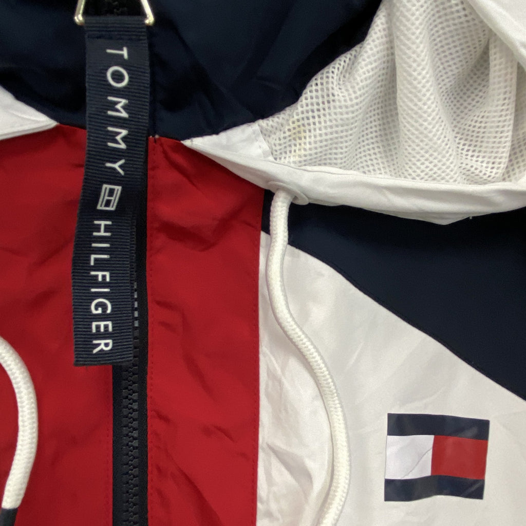 Tommy Hilfiger　トミーヒルフィガー　フルジップナイロンジャケット　フーディ　白　ホワイト　Lサイズ