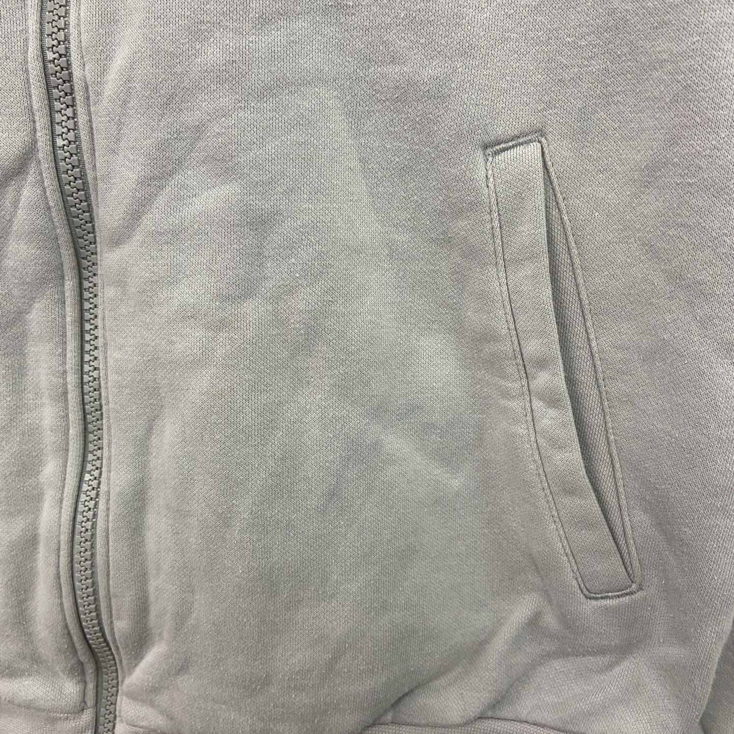 PUMA　プーマ　トラックジャケット/ジャージ　デカロゴ　裏ボア　灰色　グレー　Sサイズ