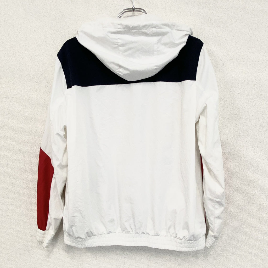 Tommy Hilfiger　トミーヒルフィガー　フルジップナイロンジャケット　フーディ　白　ホワイト　Lサイズ