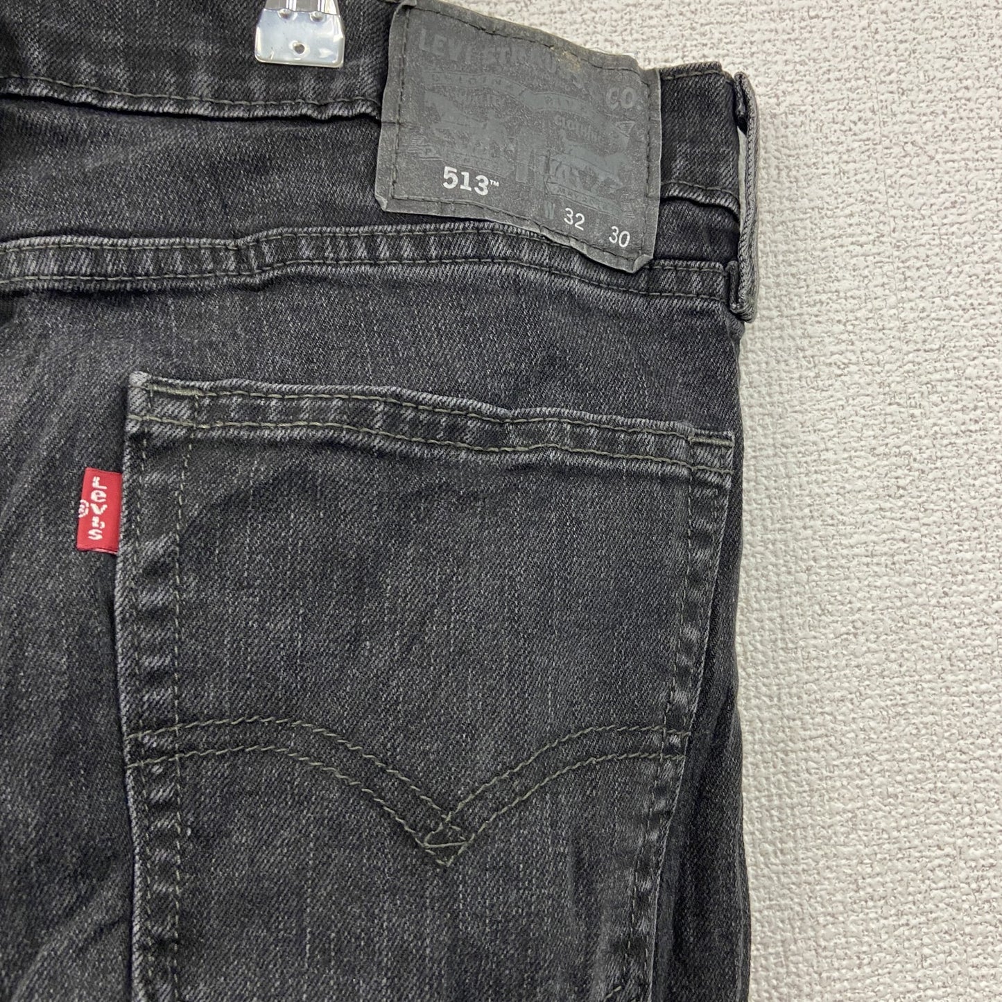 Levi’s　リーバイス　513　デニムパンツ/ジーンズ　ジップフライ　黒　ブラック　W32サイズ