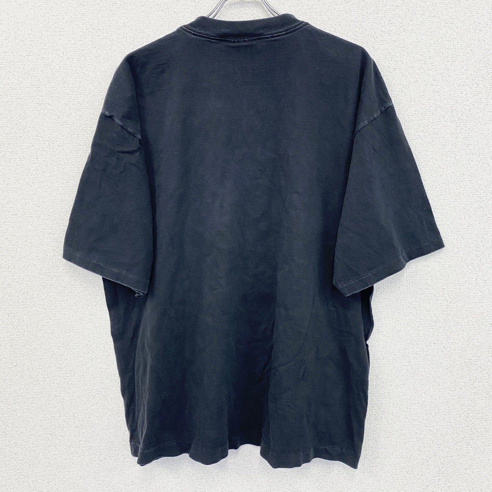 90s　LOGO ATHLETIC　NFL　半袖プリントTシャツ　シングルステッチ　黒　ブラック　XLサイズ