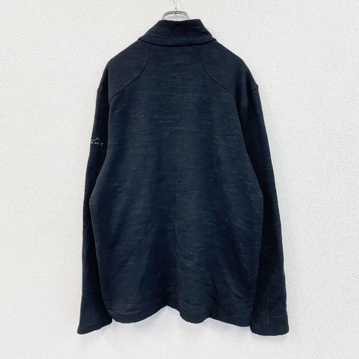 Eddie Bauer エディーバウアー　長袖ハーフジップスウェット　トレーナー　黒　ブラック　XLサイズ