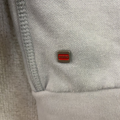 PUMA　プーマ　トラックジャケット/ジャージ　デカロゴ　裏ボア　灰色　グレー　Sサイズ