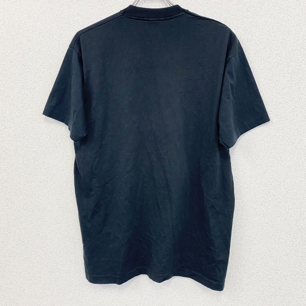 80s　SCREEN STARS　半袖プリントTシャツ　ヴィンテージ　シングルステッチ　黒　ブラック　XLサイズ