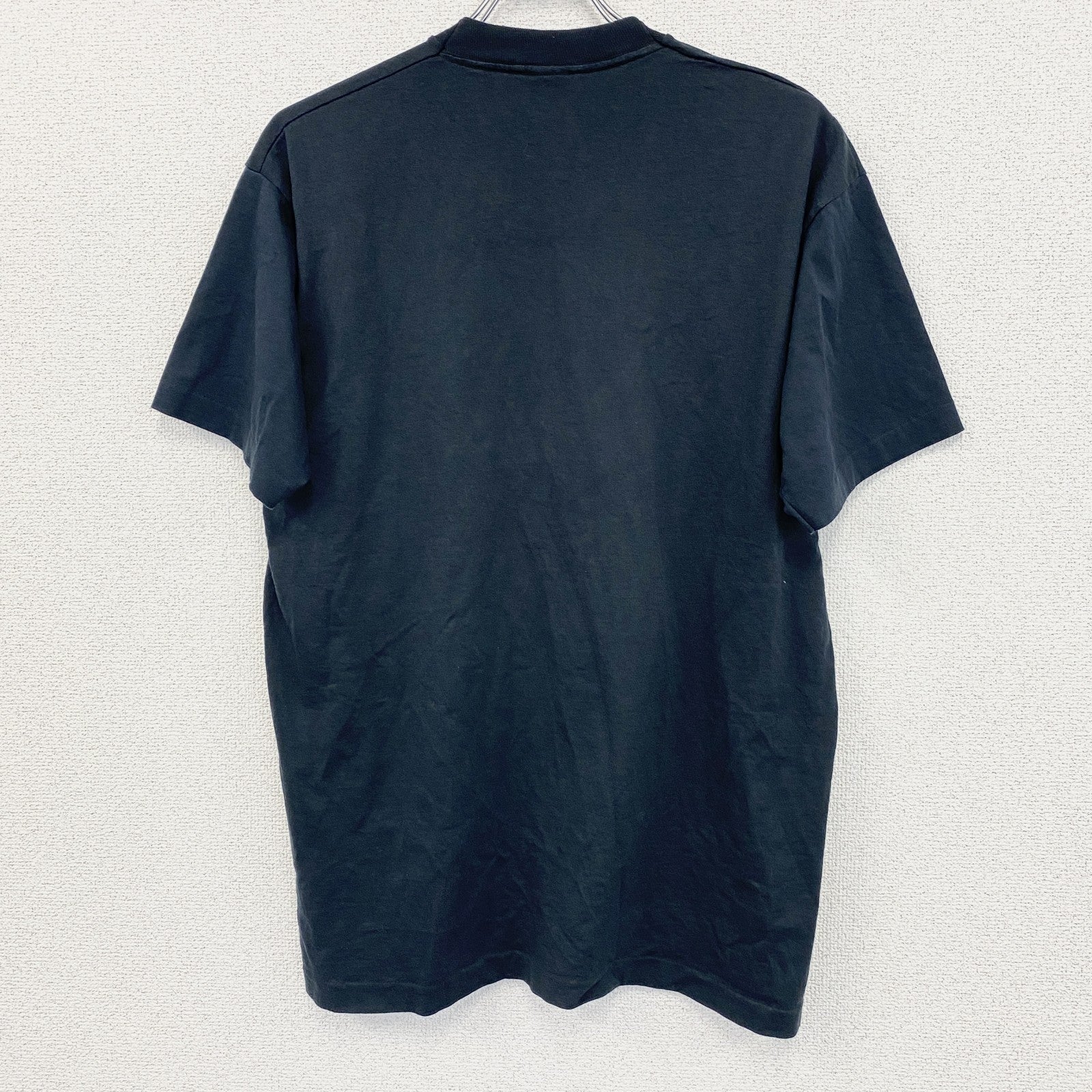80s　SCREEN STARS　半袖プリントTシャツ　ヴィンテージ　シングルステッチ　黒　ブラック　XLサイズ