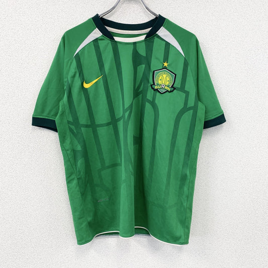 NIKE　ナイキ　北宮国安FC　半袖Tシャツ　ユニフォーム　スウッシュ　幾何学模様　緑　グリーン
