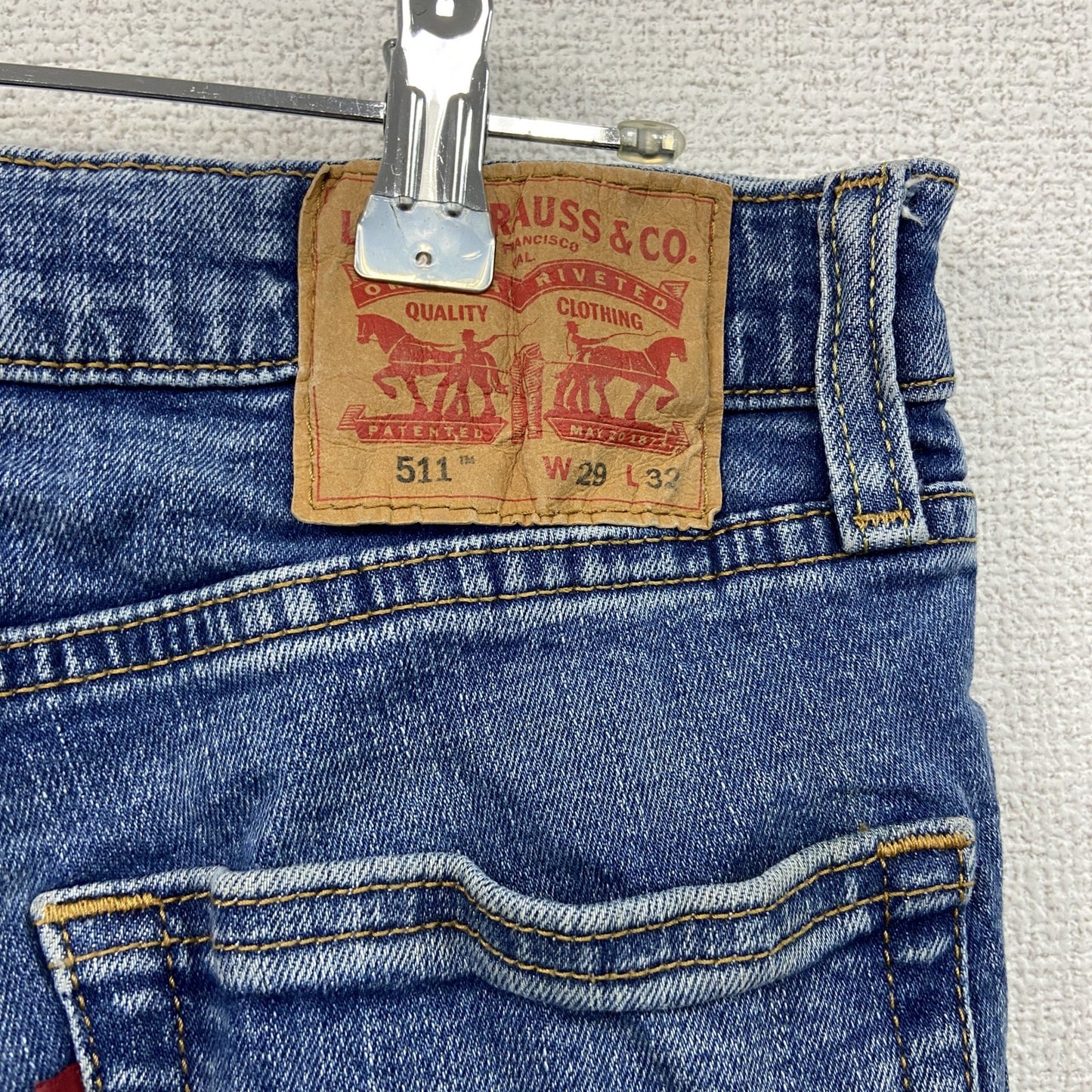 Levi’s　リーバイス　511　スキニーデニムパンツ/ジーンズ　ジップフライ　インディゴ　W29サイズ