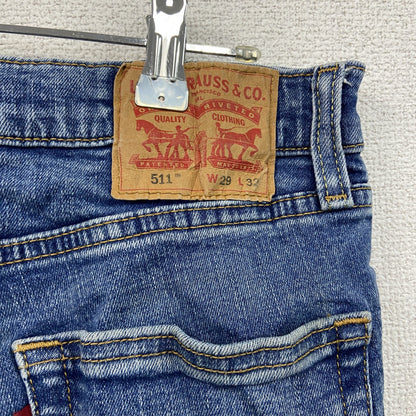 Levi’s　リーバイス　511　スキニーデニムパンツ/ジーンズ　ジップフライ　インディゴ　W29サイズ