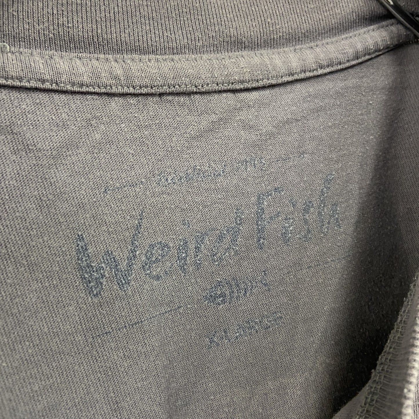 Weird Fish　半袖プリントTシャツ　パロディT　AC DACEY　灰色　グレー　XLサイズ