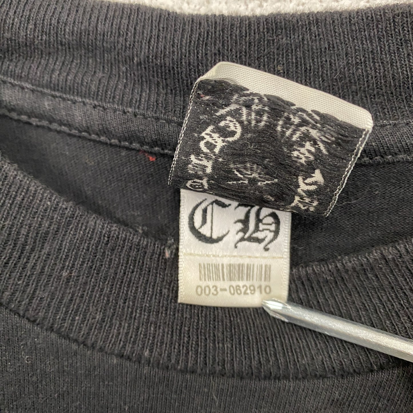 Chrome Hearts　オールドクロムハーツ　長袖プリントTシャツ/ロンT　黒　ブラック　Lサイズ
