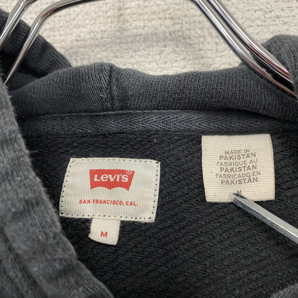 Levi's　リーバイス　スウェットパーカー/フーディー　デカロゴ　黒　ブラック　Mサイズ