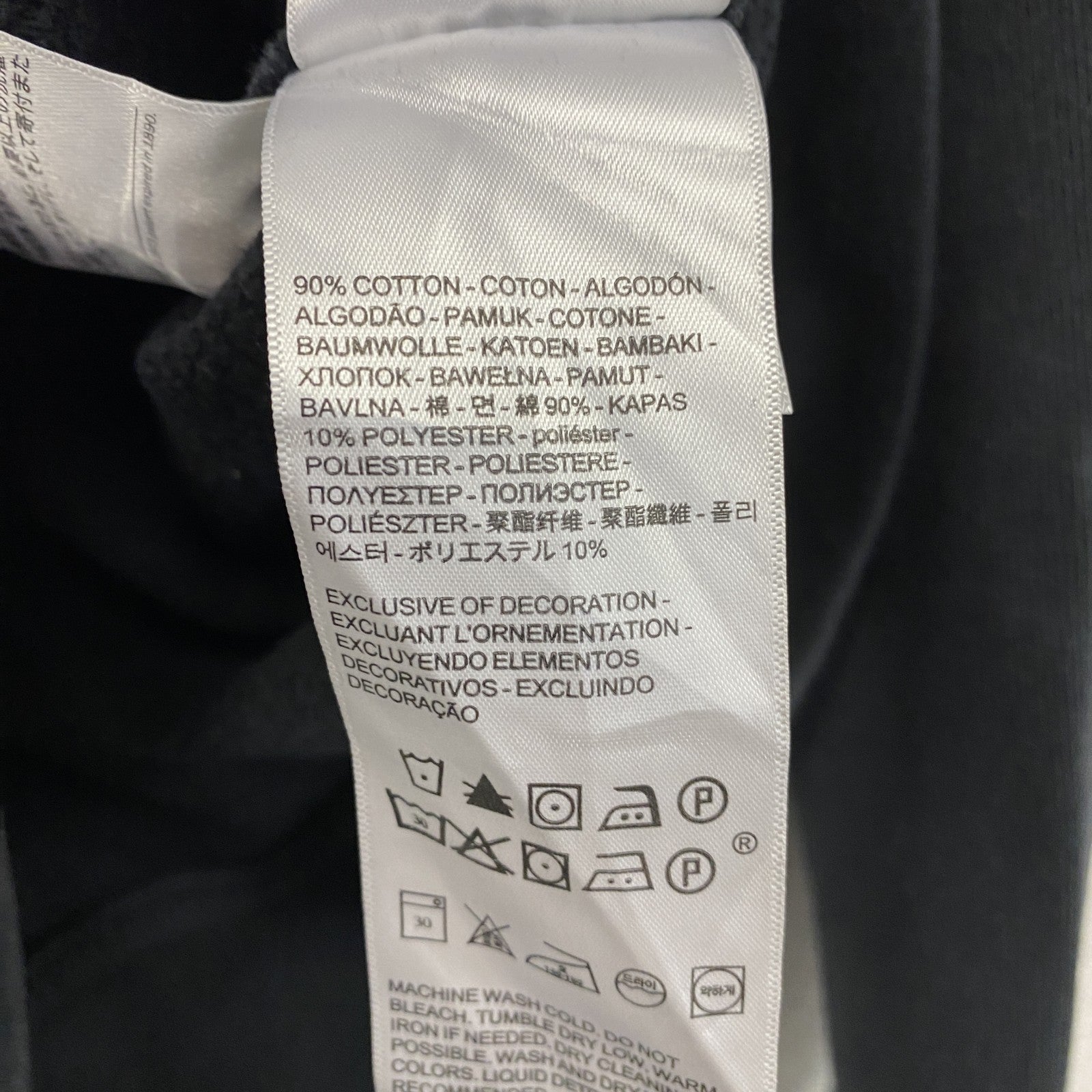 Levi's　リーバイス　スウェットパーカー/フーディー　デカロゴ　黒　ブラック　Mサイズ