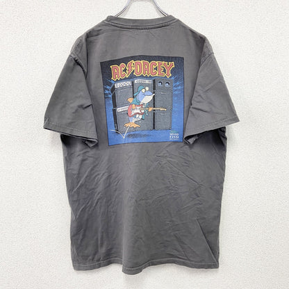 Weird Fish　半袖プリントTシャツ　パロディT　AC DACEY　灰色　グレー　XLサイズ