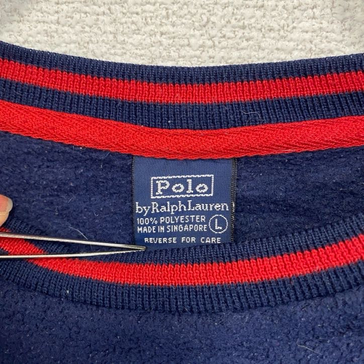 Polo by Ralph Lauren　ポロバイラルフローレン　フリースプルオーバー　ネイビー　Lサイズ