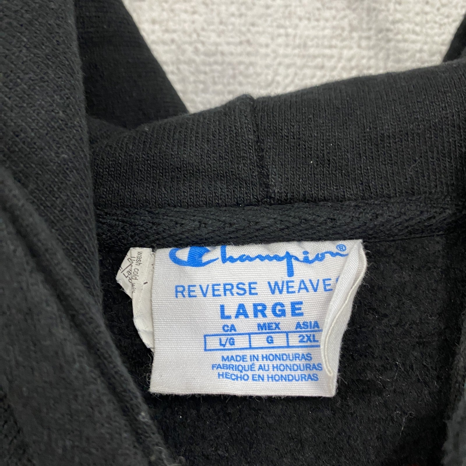 Champion　チャンピオン　リバースウィーブ　スウェットパーカー/フーディー　黒　ブラック　Lサイズ