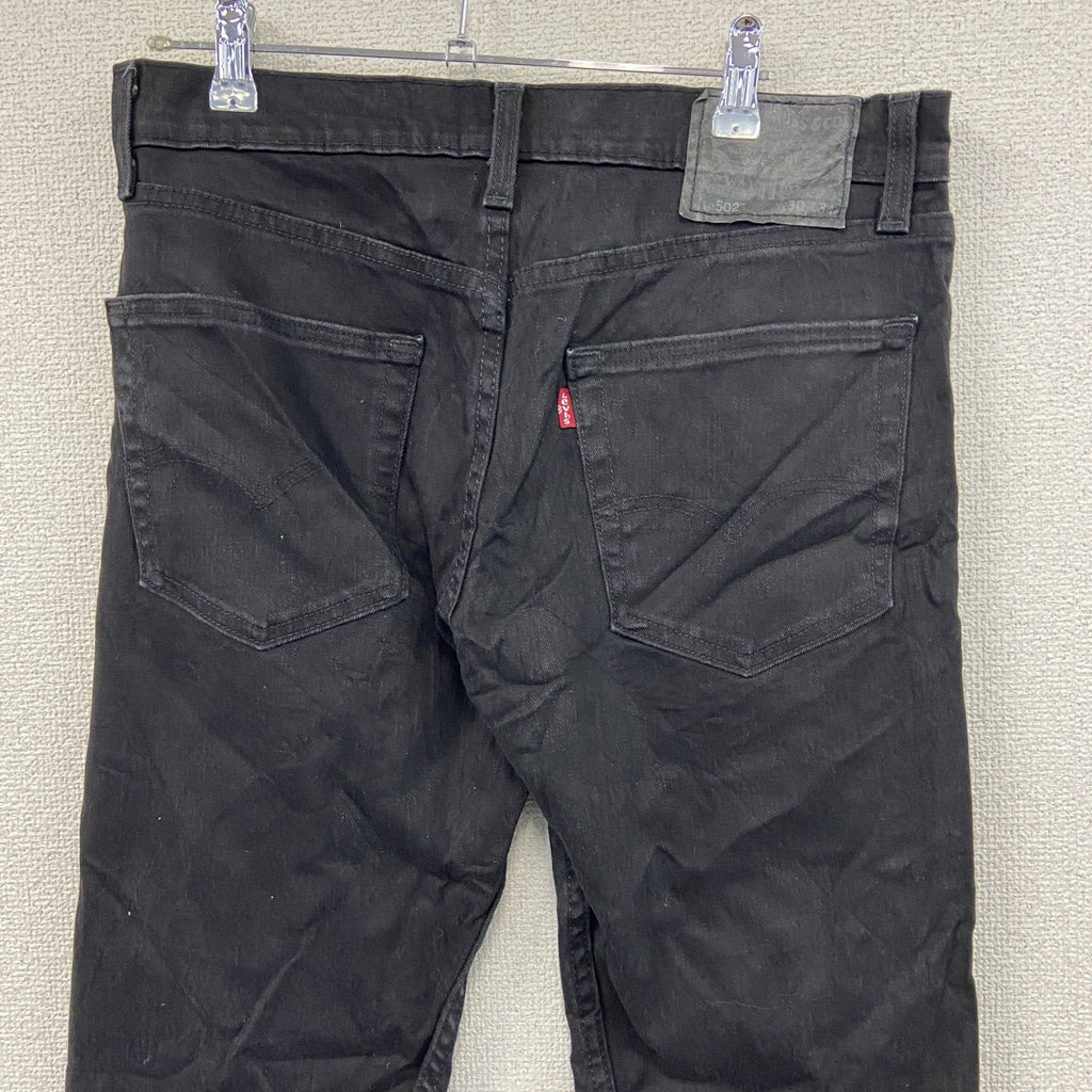 Levi’s　リーバイス　502　ブラックデニムパンツ/ジーンズ　ジップフライ　黒　ブラック　W30サイズ